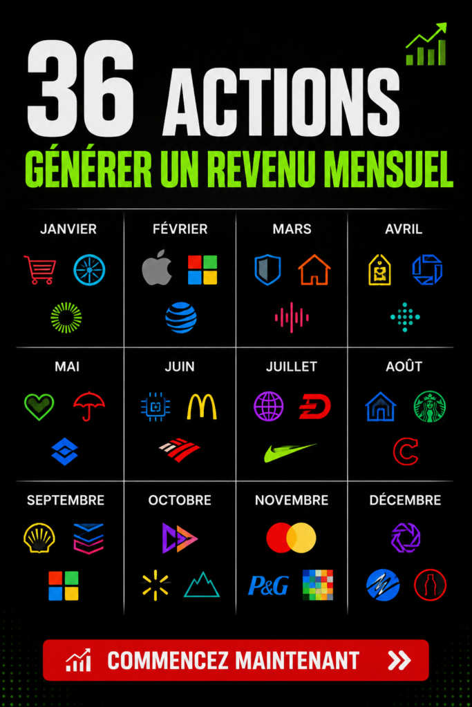 Image illustrant 36 actions qui génèrent des revenus mensuels