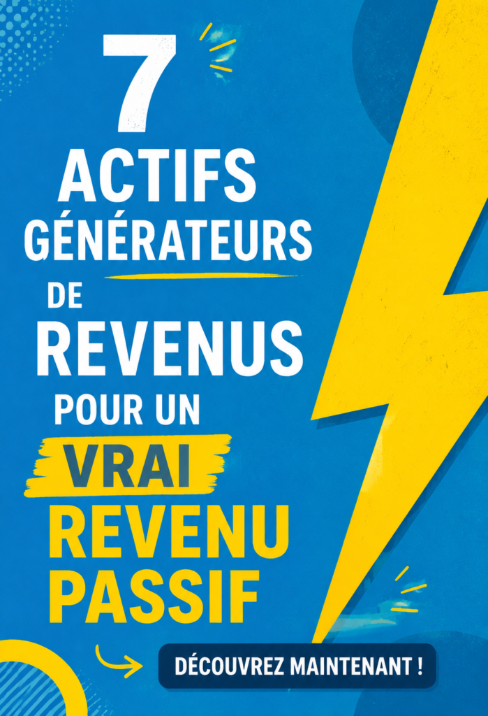 Illustration d'actifs financiers et d'investissements pour un revenu passif.