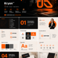 Image de l'identité visuelle de la marque Kryon™, illustrant des éléments de design et de communication.