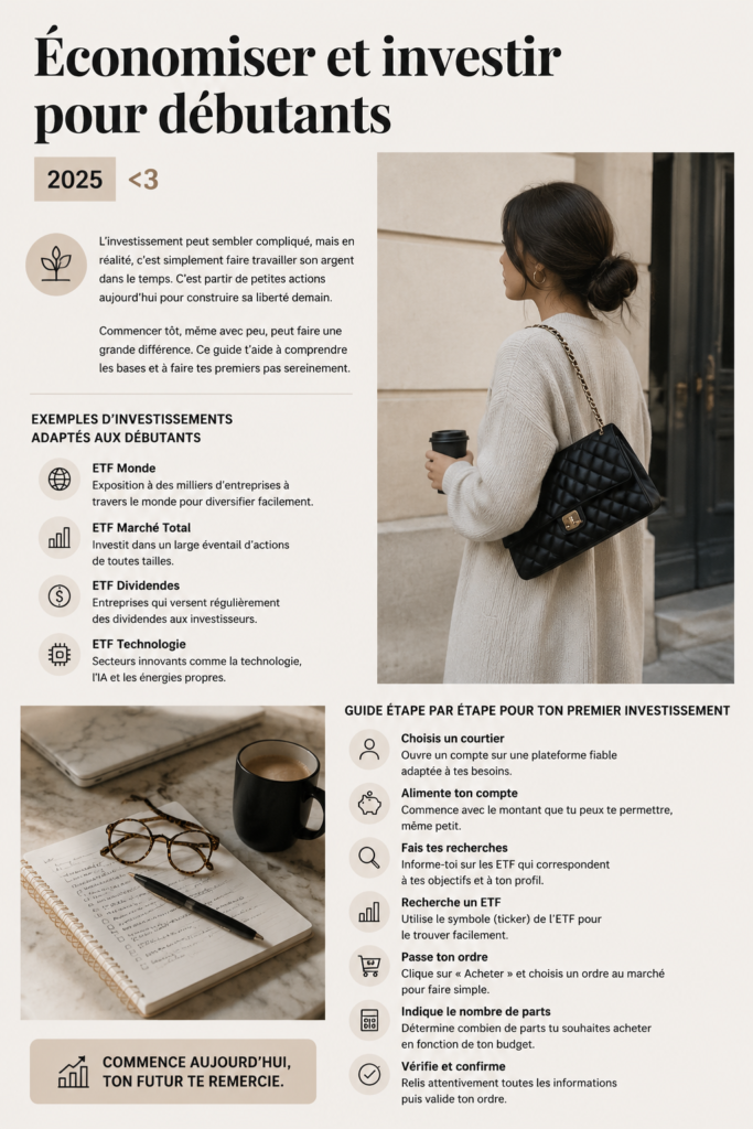 Femme examinant des documents financiers pour économiser et investir