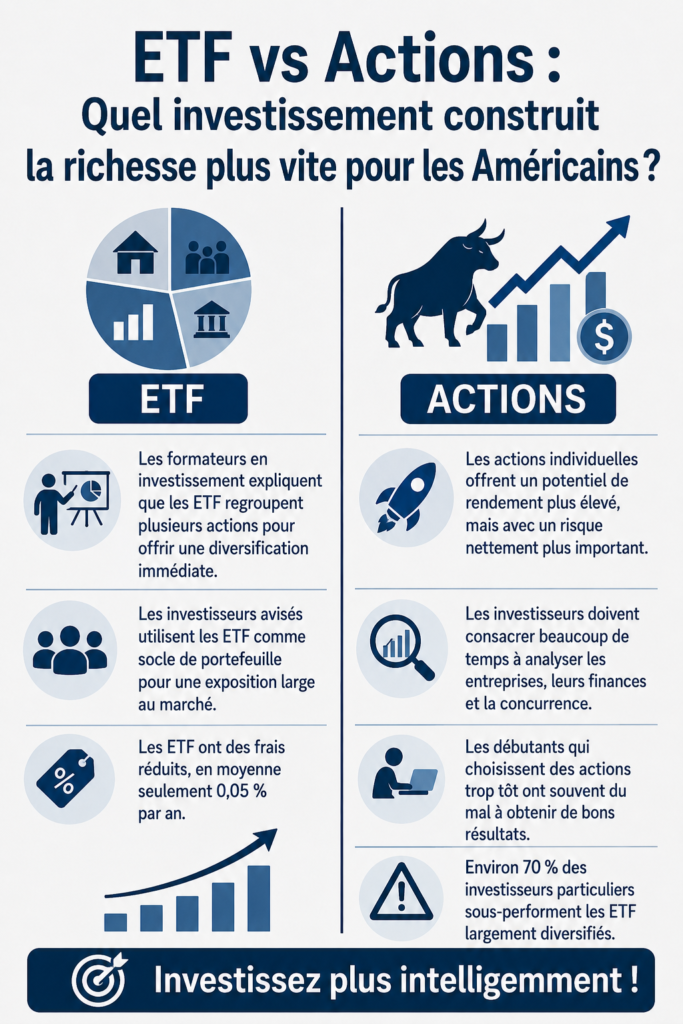 Femme réfléchissant à ses investissements en ETF et actions