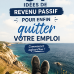 Une femme souriante réfléchissant à des idées de revenus passifs.