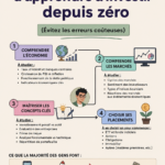 Femme en train de lire un livre sur l'investissement, symbolisant l'apprentissage financier.