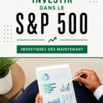 Femme regardant des graphiques boursiers sur son ordinateur, réfléchissant à un investissement dans l'S&P 500.