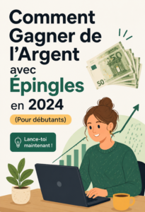 Femme utilisant Pinterest sur un ordinateur pour gagner de l'argent