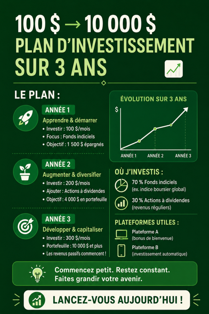 Femme considérant une stratégie d'investissement avec un ordinateur et des notes.