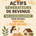 Une illustration représentant différents types d'actifs générateurs de revenus tels que l'immobilier et les actions.