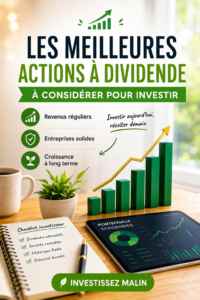 Graphique illustrant des actions à dividende prometteuses dans le secteur de la finance