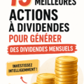 Graphique illustrant des actions à dividende élevé et leurs performances.