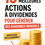 Graphique illustrant des actions à dividende élevé et leurs performances.