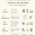 Femme souriante planifiant son budget sur un ordinateur