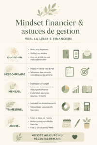 Femme souriante planifiant son budget sur un ordinateur