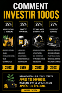 Femme regardant des graphiques de finances pour investir 1000 €