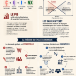 Illustration montrant les différences entre l'économie keynésienne et autrichienne