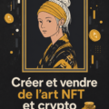 Art numérique représentant un NFT coloré et abstrait.