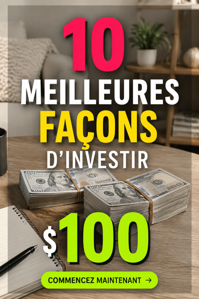 Image d'une femme réfléchissant à des options d'investissement avec une petite somme d'argent.