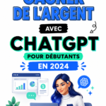 Femme utilisant un ordinateur portable pour gagner de l'argent avec ChatGPT