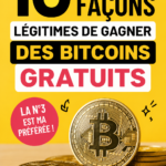 Femme souriante consultant des informations sur Bitcoin sur son ordinateur