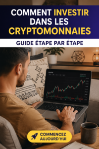 Femme examinant des graphiques de crypto-monnaies sur un ordinateur
