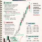 Graphique de trading illustrant l'analyse technique sur le Forex