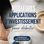 Image d'un smartphone affichant une application d'investissement conviviale pour les débutants.