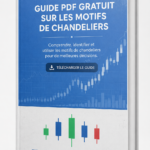 Un aperçu de modèles de chandeliers illustrant des tendances sur un graphique de trading.
