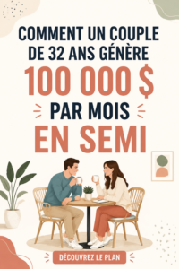 Un couple travaillant sur leur ordinateur pour créer des revenus passifs.