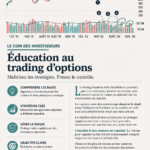 Femme analysant des graphiques de trading d'options sur un ordinateur