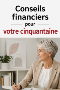 Femme de 50 ans réfléchissant à ses finances