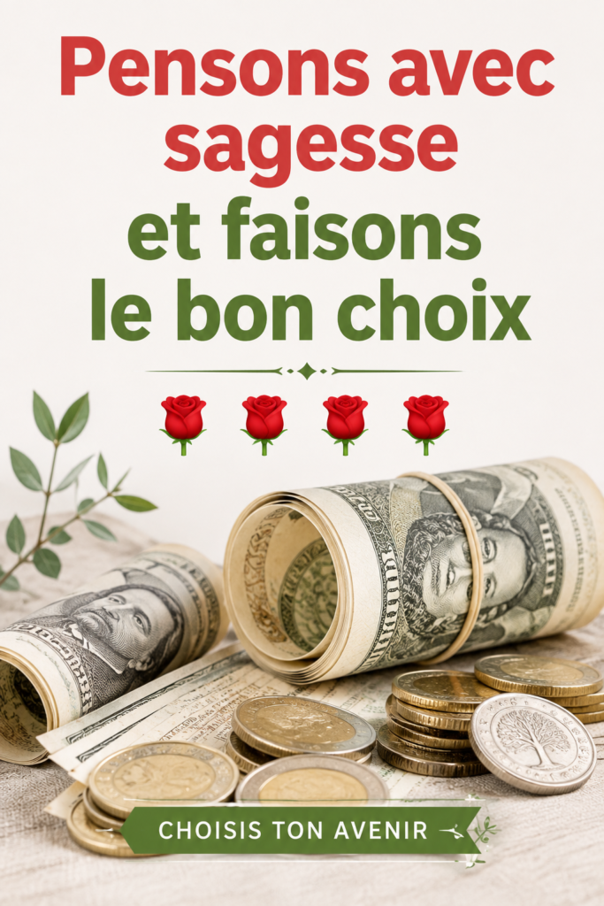 Femme réfléchissant à des décisions financières judicieuses avec des graphiques d'investissement autour d'elle.