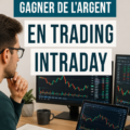 Une femme analysant des graphiques de trading sur son ordinateur
