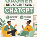 Une femme utilisant ChatGPT sur son ordinateur pour développer un revenu passif.