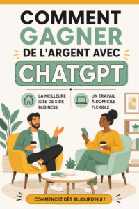 Une femme utilisant ChatGPT sur son ordinateur pour développer un revenu passif.
