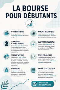 Femme examinant des graphiques de bourse sur un ordinateur portable, symbole d'investissement et de finance.
