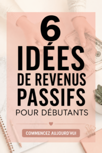Illustration de diverses sources de revenus passifs.