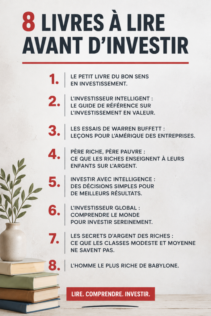 Couverture d'un livre sur l'investissement essentiel pour les débutants