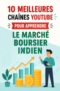 Une femme regardant des vidéos sur le marché boursier indien sur YouTube