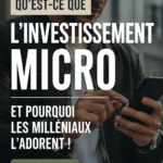Femme consultant des applications de micro-investissement sur son téléphone