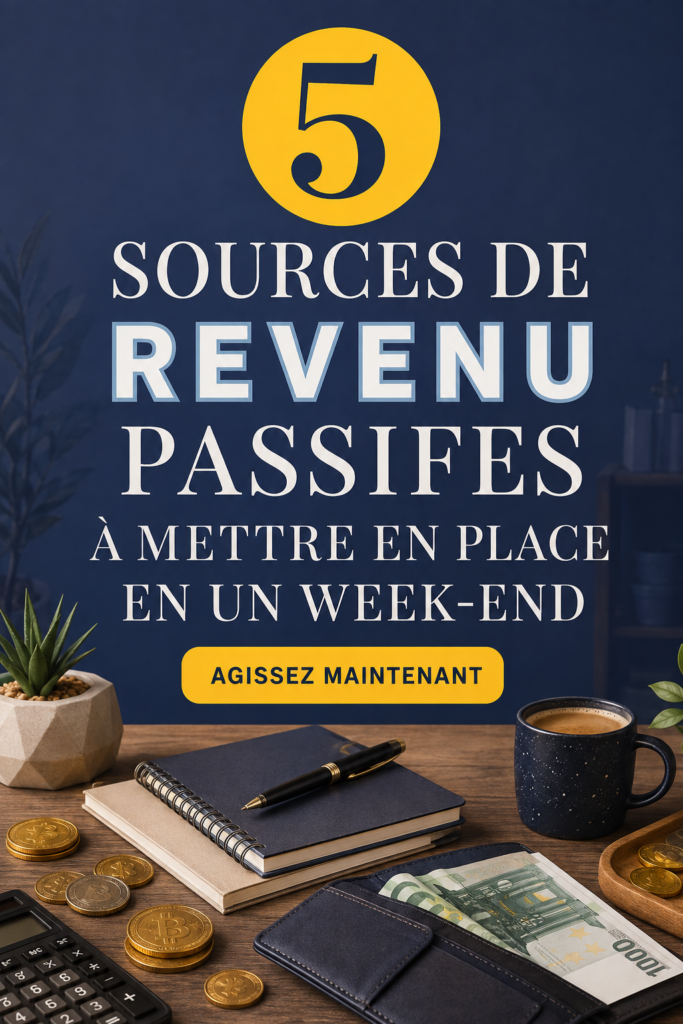 Femme souriante planifiant ses revenus passifs sur un carnet.