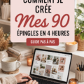 Capture d'écran d'un tableau Pinterest illustrant un système de 90 épingles