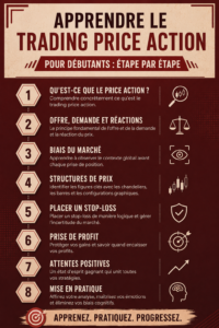 Femme en train d'apprendre le trading de prix sur un ordinateur, entourée de notes et de livres.