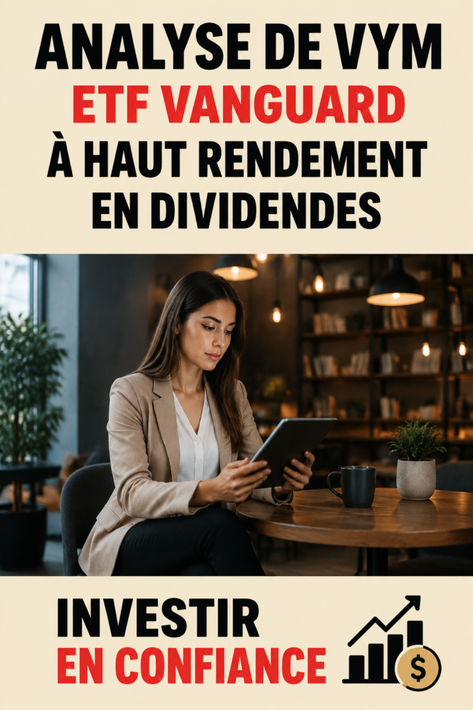 Graphique du Vanguard High Dividend Yield ETF montrant l'évolution des dividendes.