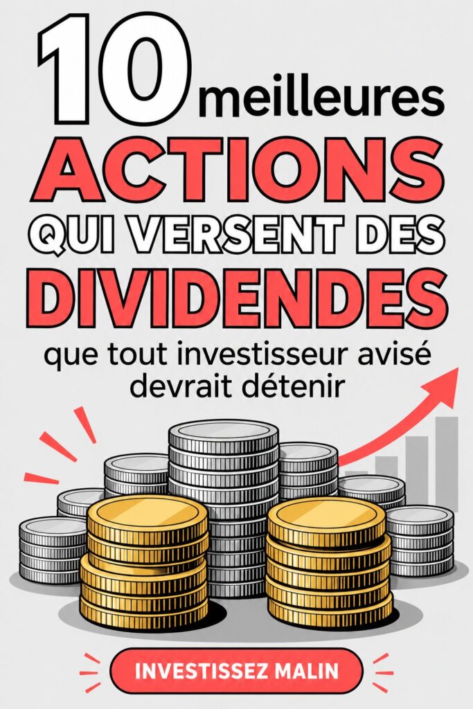 Un graphique illustrant des actions à dividende et leur potentiel de revenu passif.