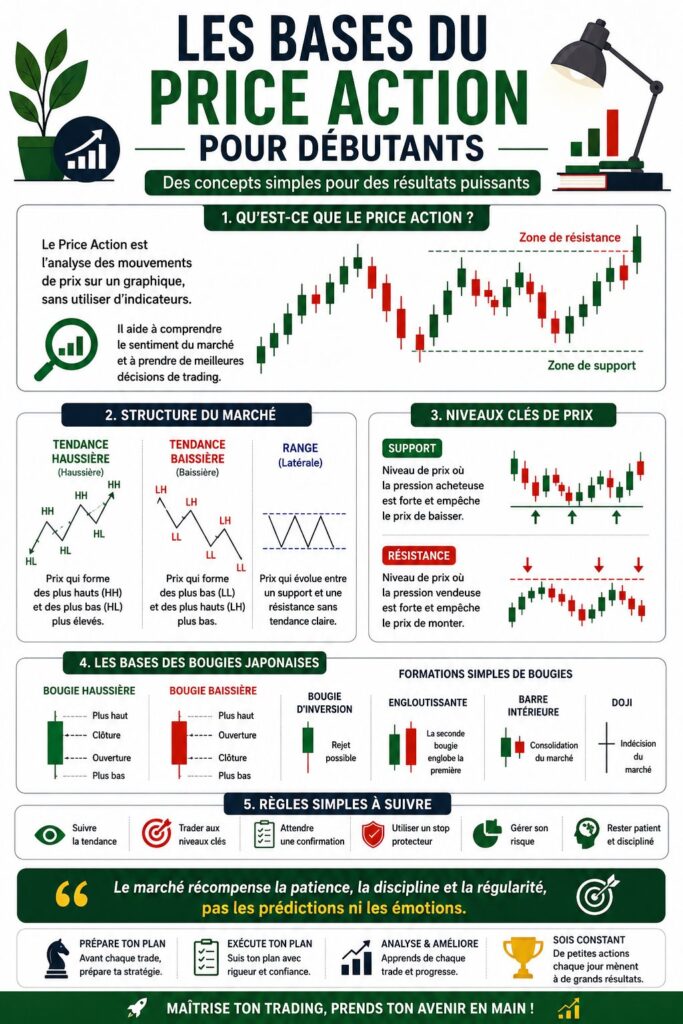 Femme analysant des graphiques de trading illustrant le price action