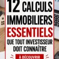 Calculatrice montrant des outils d'investissement immobilier avec des graphiques financiers