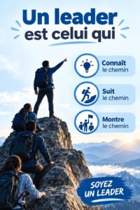 Une femme confiante prenant la parole devant son équipe, incarnant les qualités d'un leader inspirant.