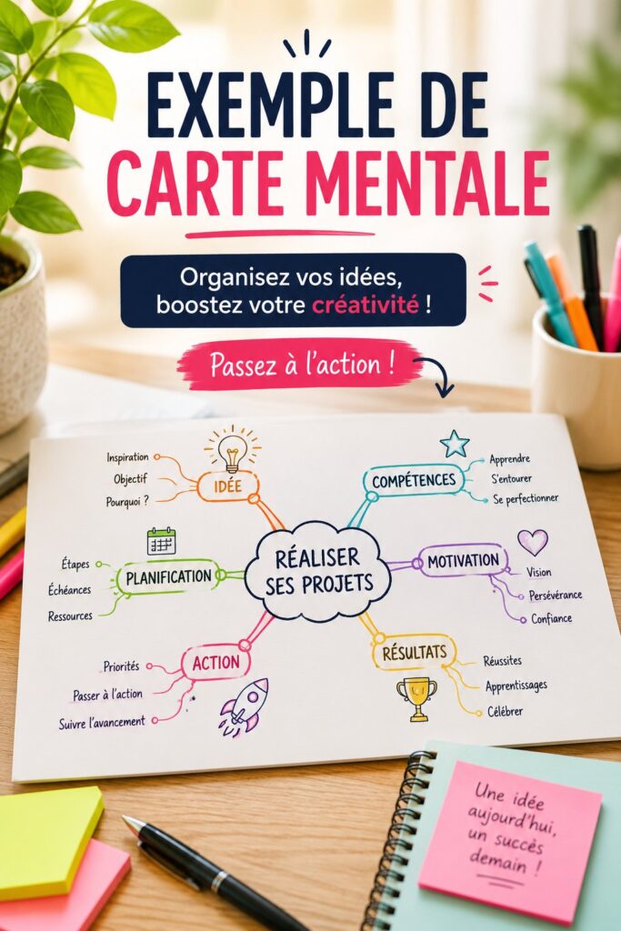 Exemple de carte mentale illustrant des idées sur la finance personnelle.