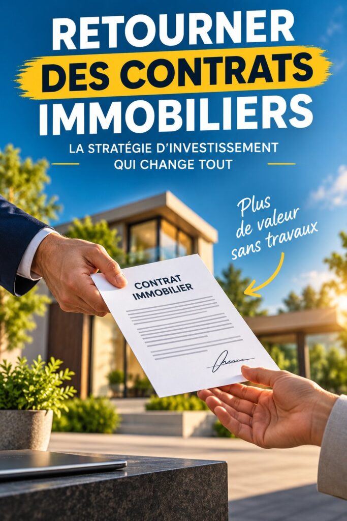 Une femme souriante consultant des documents immobiliers pour son investissement.