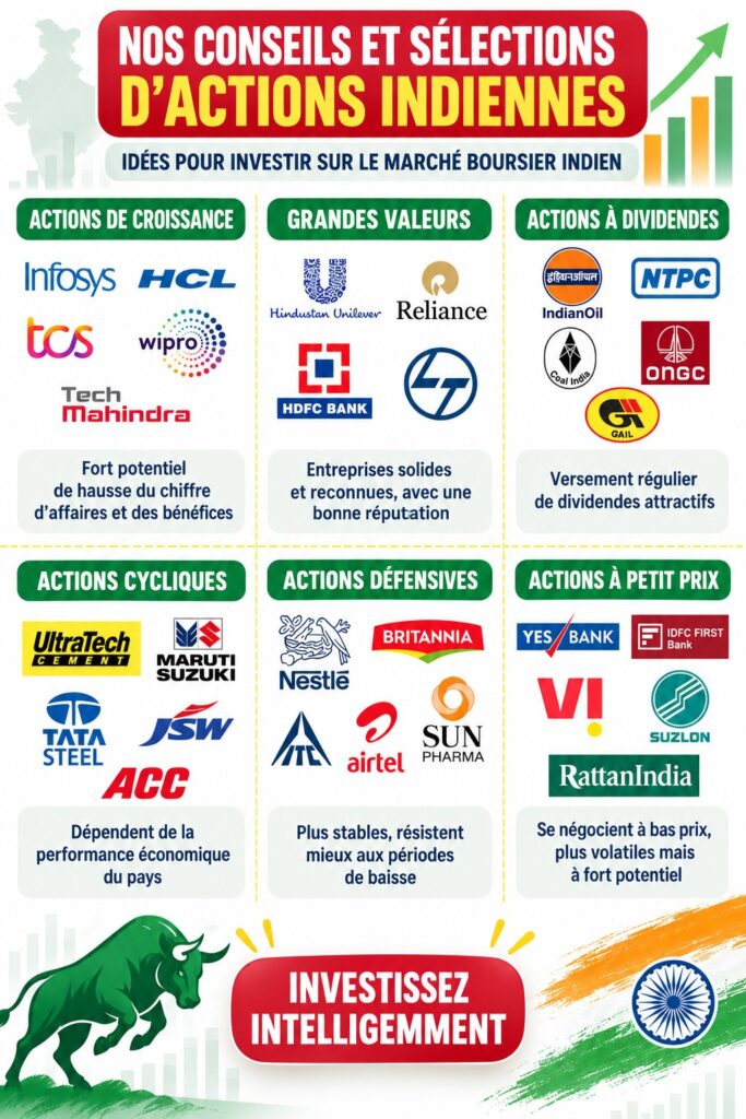 Femme utilisant son ordinateur pour investir en Bourse en Inde, avec des graphiques sur l'écran.
