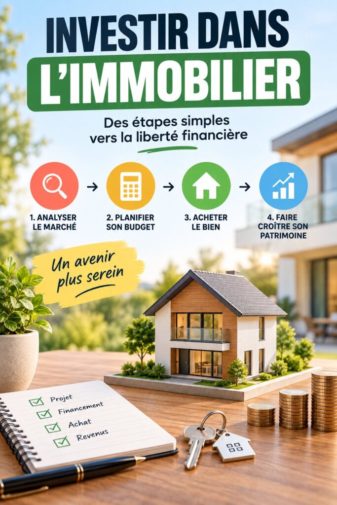 Femme réfléchissant à un plan d'investissement immobilier dans un cadre chaleureux.